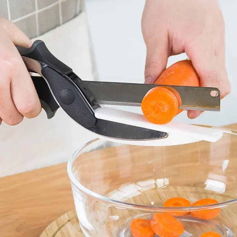 Kitchen Chopper Scissors with Cutting Board