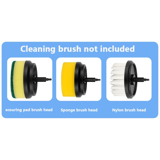 Electric Cleaning Brush with 3 Heads