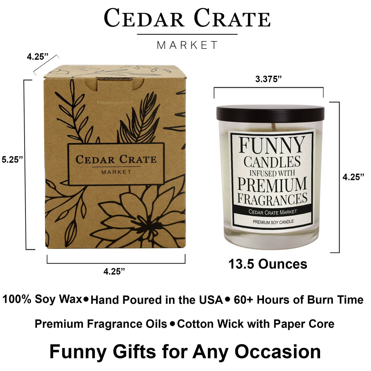 Funny Christmas Candles - Tis The Season To Be Jolly 13.5 oz