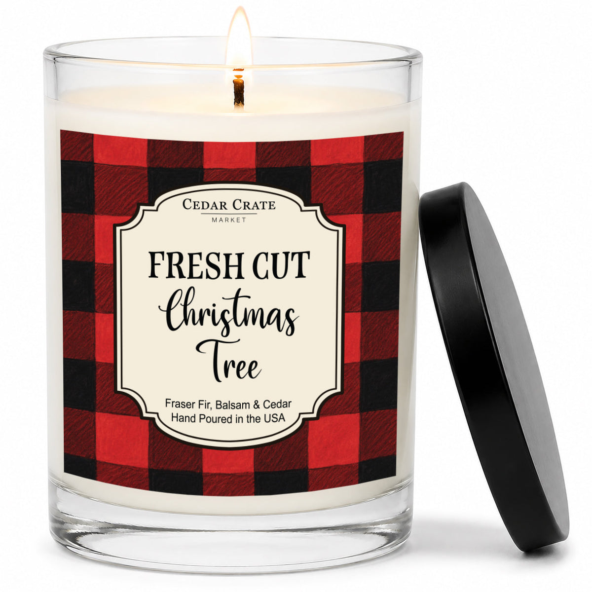 Christmas Candles - Fresh Cut Christmas Tree Signature White
