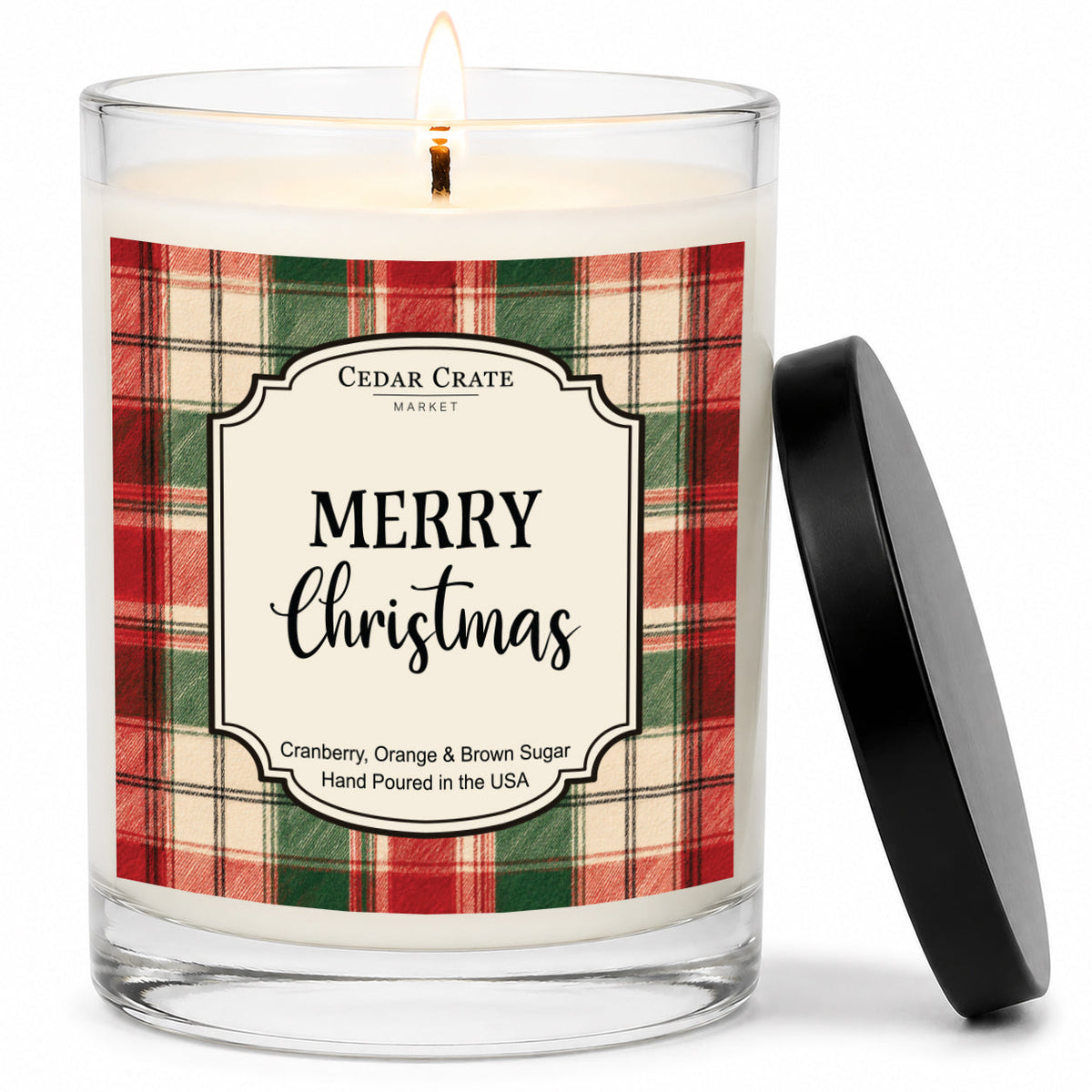 Funny Christmas Candles - Merry Christmas Cranberry Soy Jar