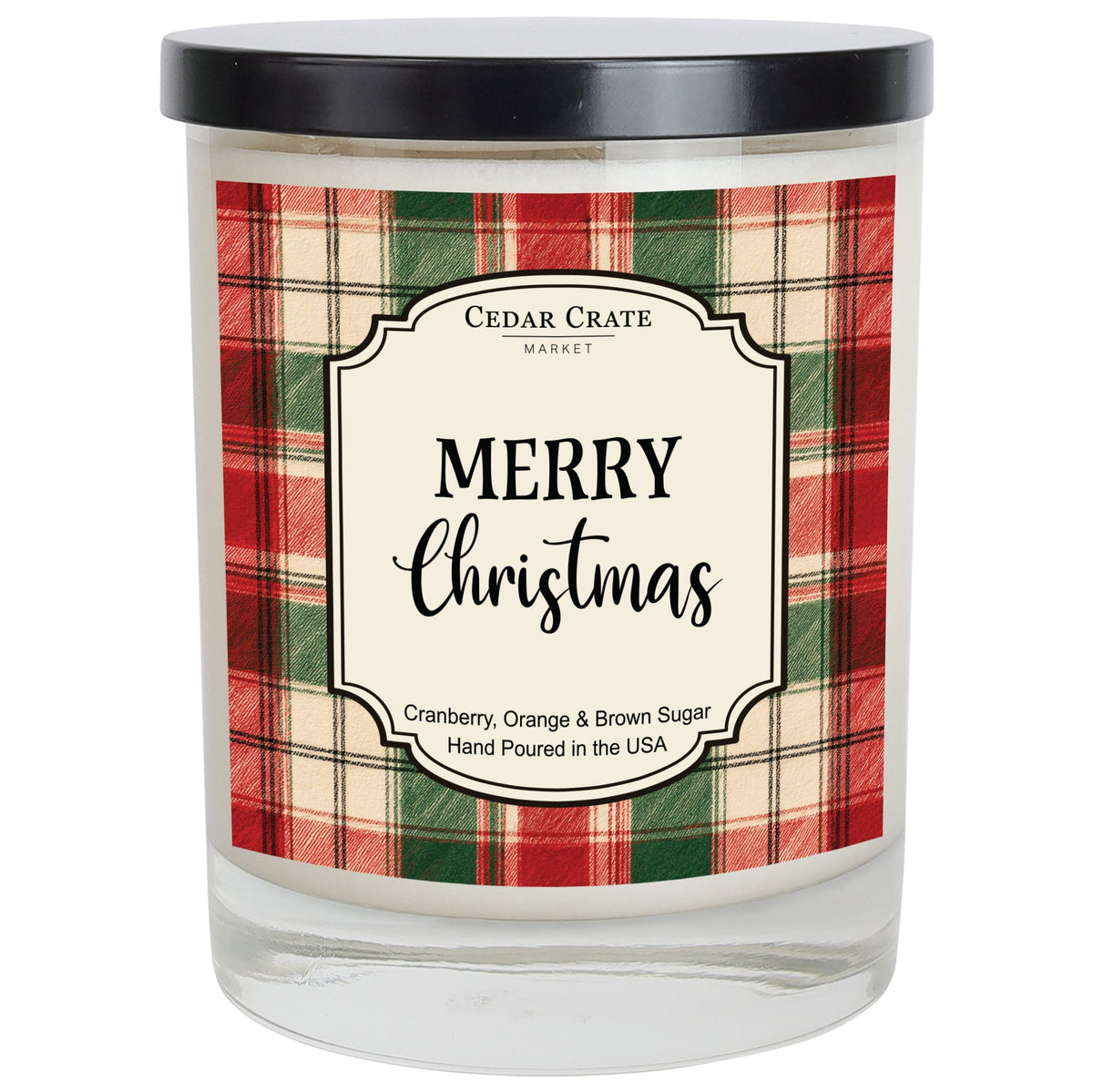 Funny Christmas Candles - Merry Christmas Cranberry Soy Jar