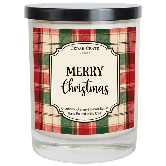 Funny Christmas Candles - Merry Christmas Cranberry Soy Jar