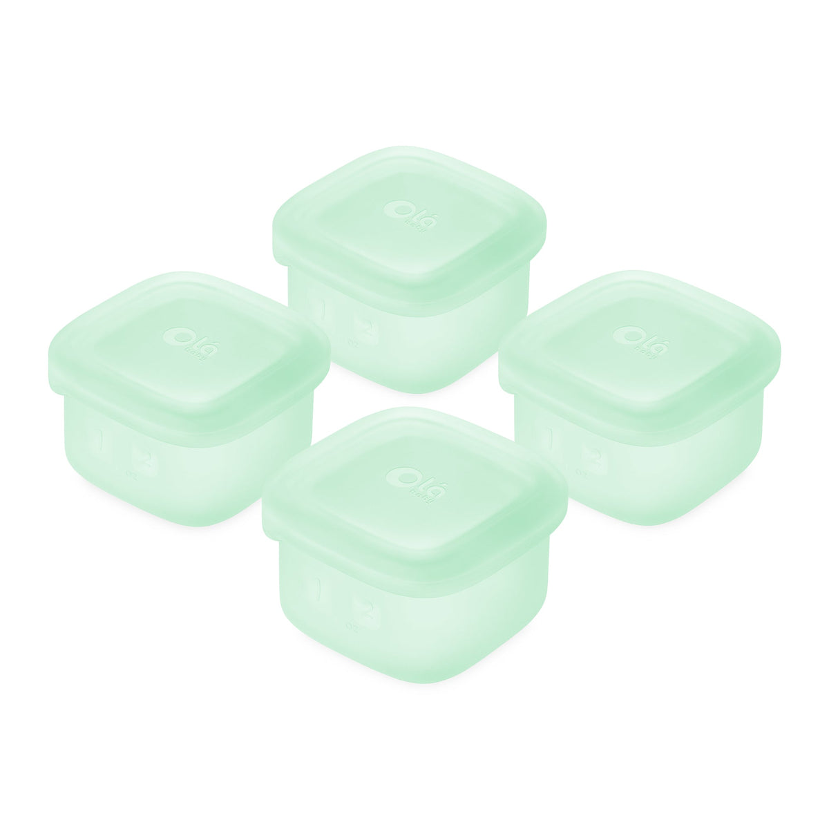 4-Pack Silicone Baby Food Storage Containers