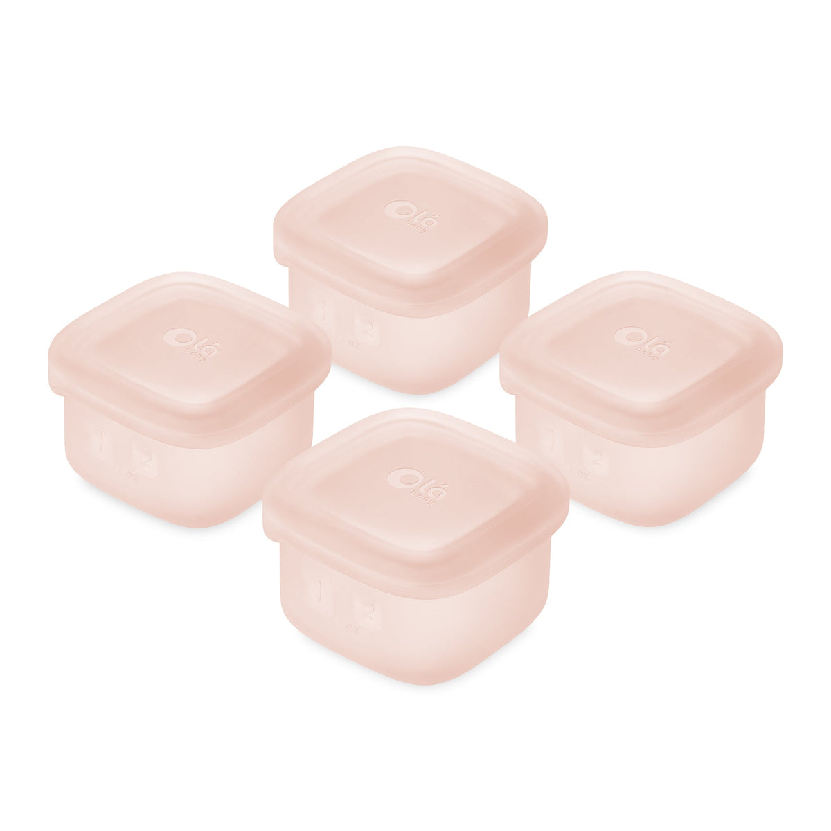 4-Pack Silicone Baby Food Storage Containers