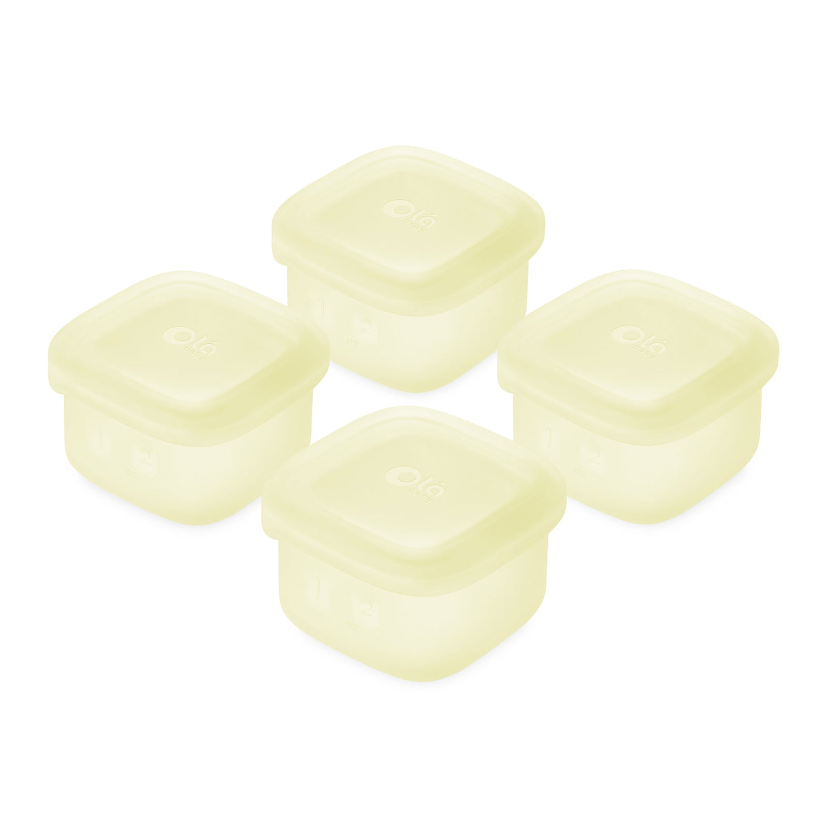 4-Pack Silicone Baby Food Storage Containers