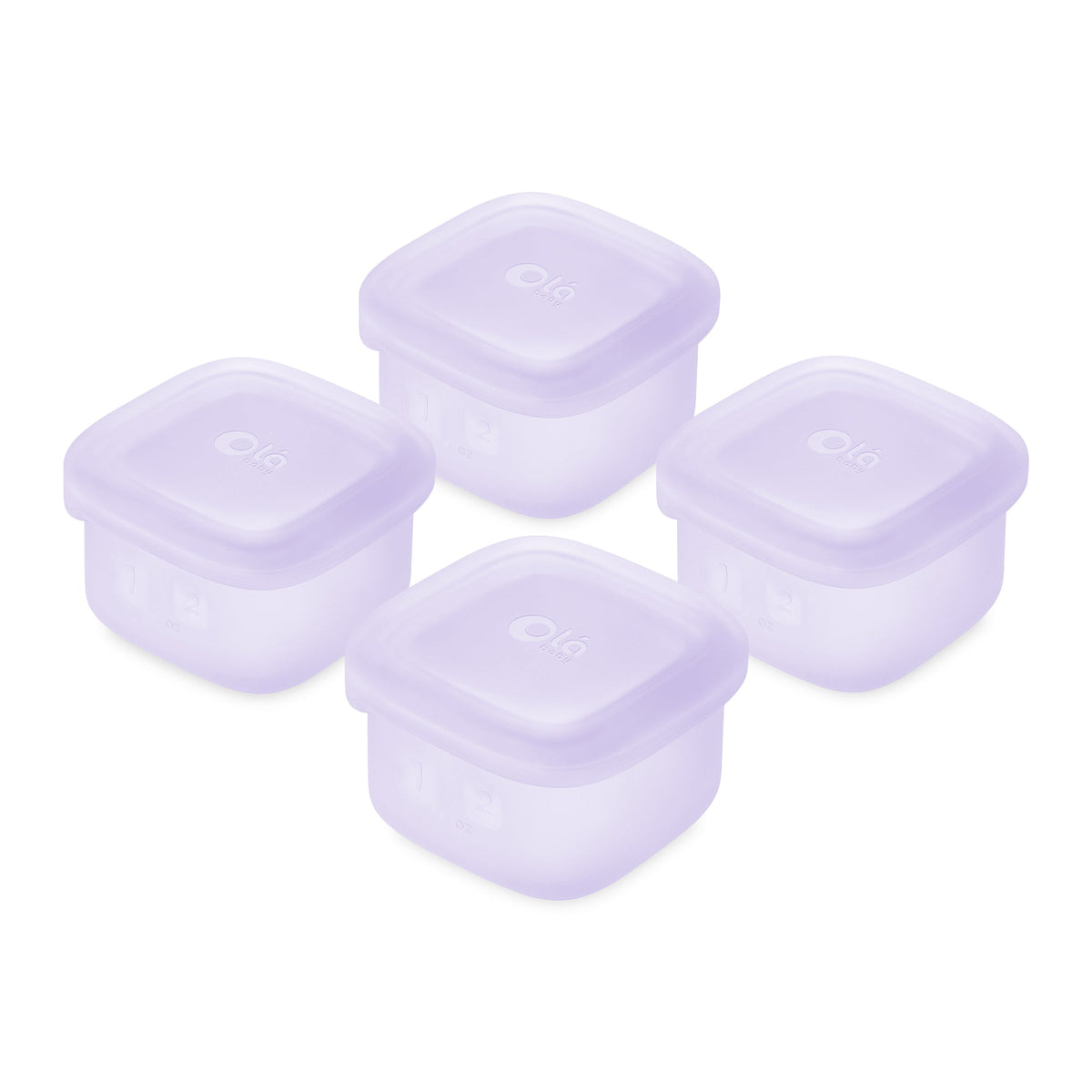 4-Pack Silicone Baby Food Storage Containers