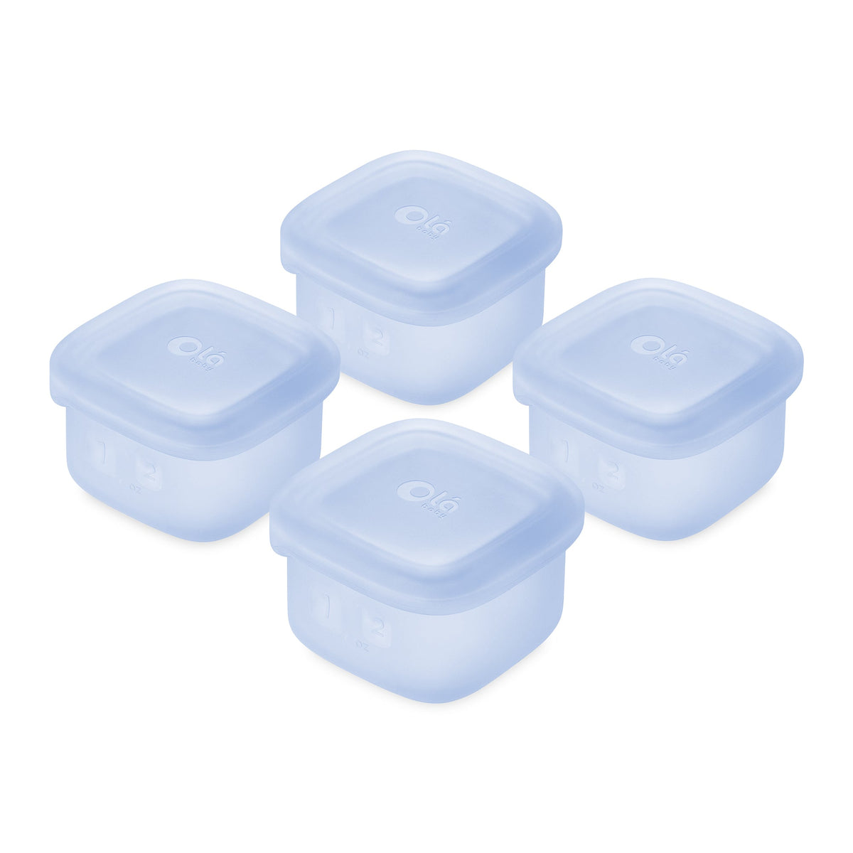 4-Pack Silicone Baby Food Storage Containers