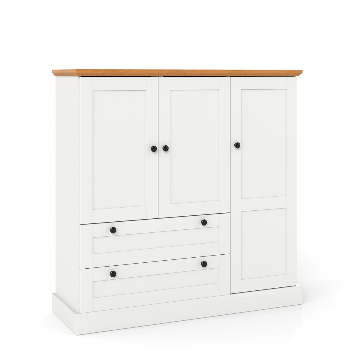 Freestanding Kitchen Storage Cabinet with Drawers