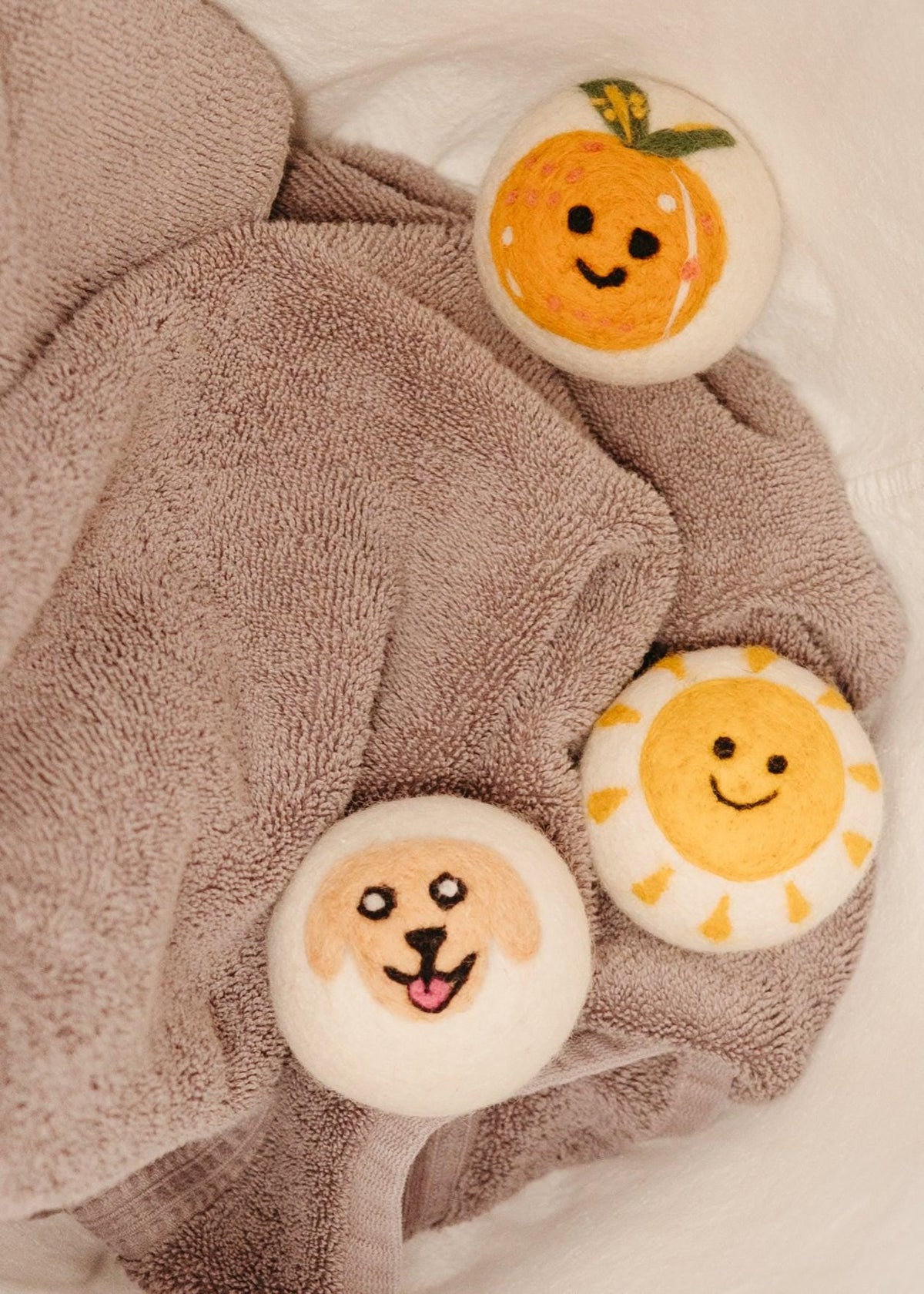 Organic Wool Dryer Balls--Blueberry Buddy