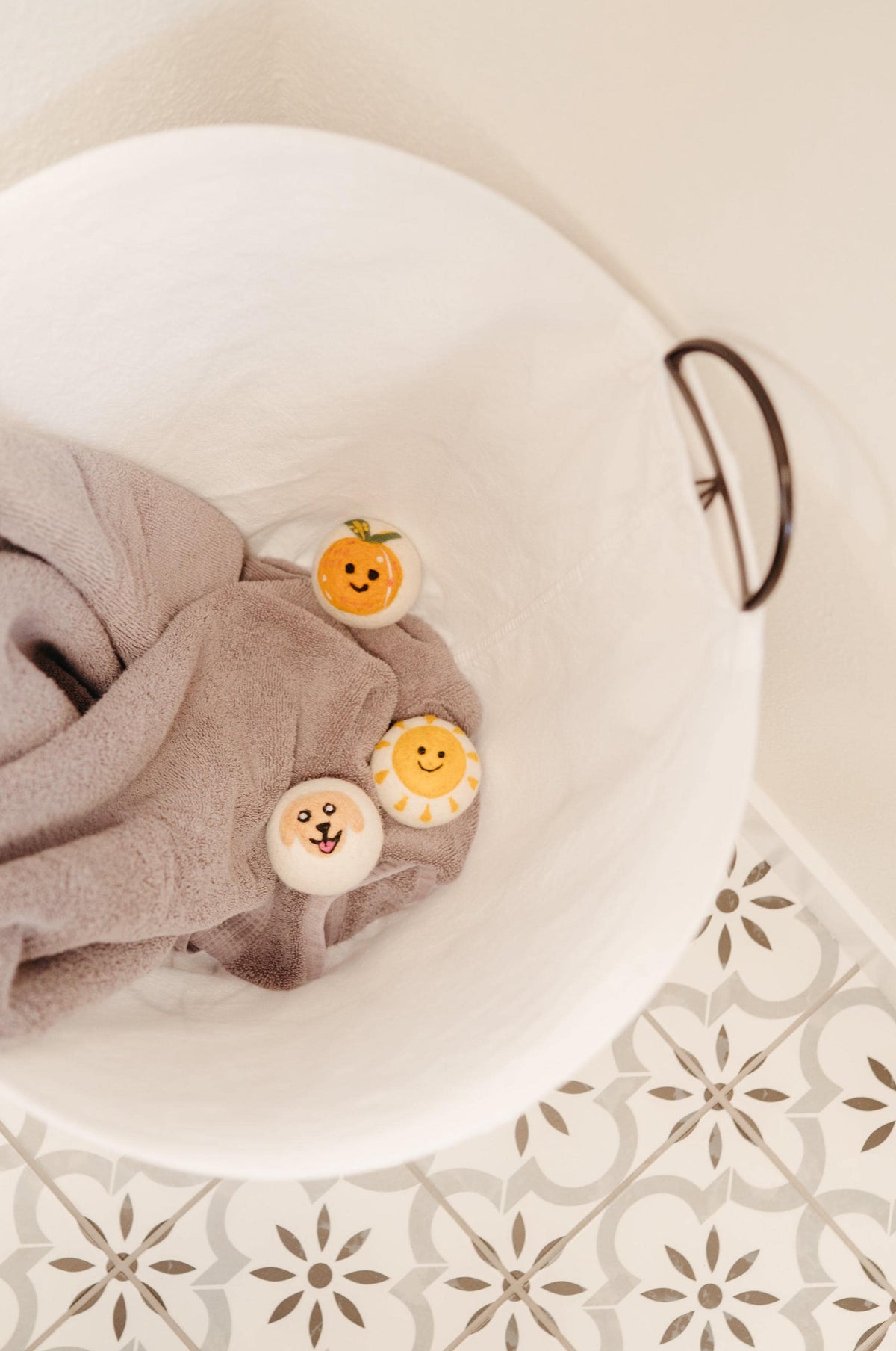 Organic Wool Dryer Balls--Pretty Penguin