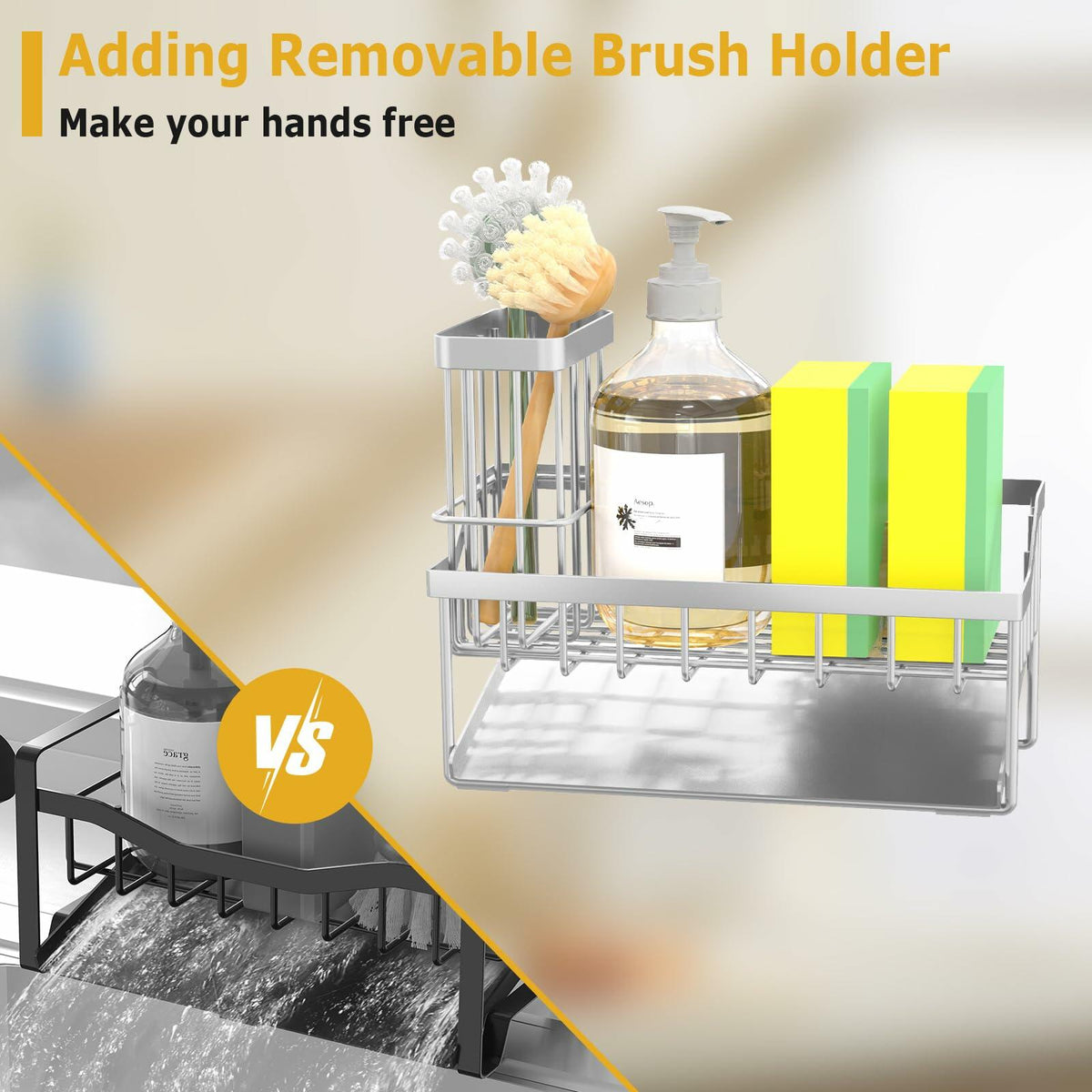 Stainless Steel Kitchen Sink Caddy