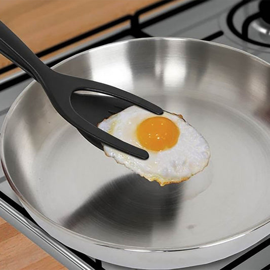 Silicone Spatula Tongs Nonstick Egg Flipper Turner For Pancakes, Frying